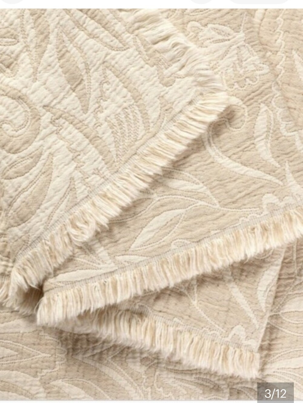 Reversible Cotton Throw Blanket 50x70, Brand New - Picture 8 of 12